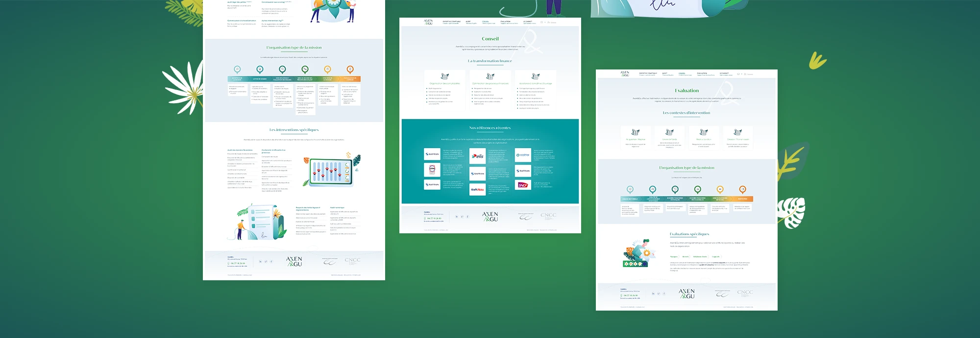 Maquette des pages intérieures