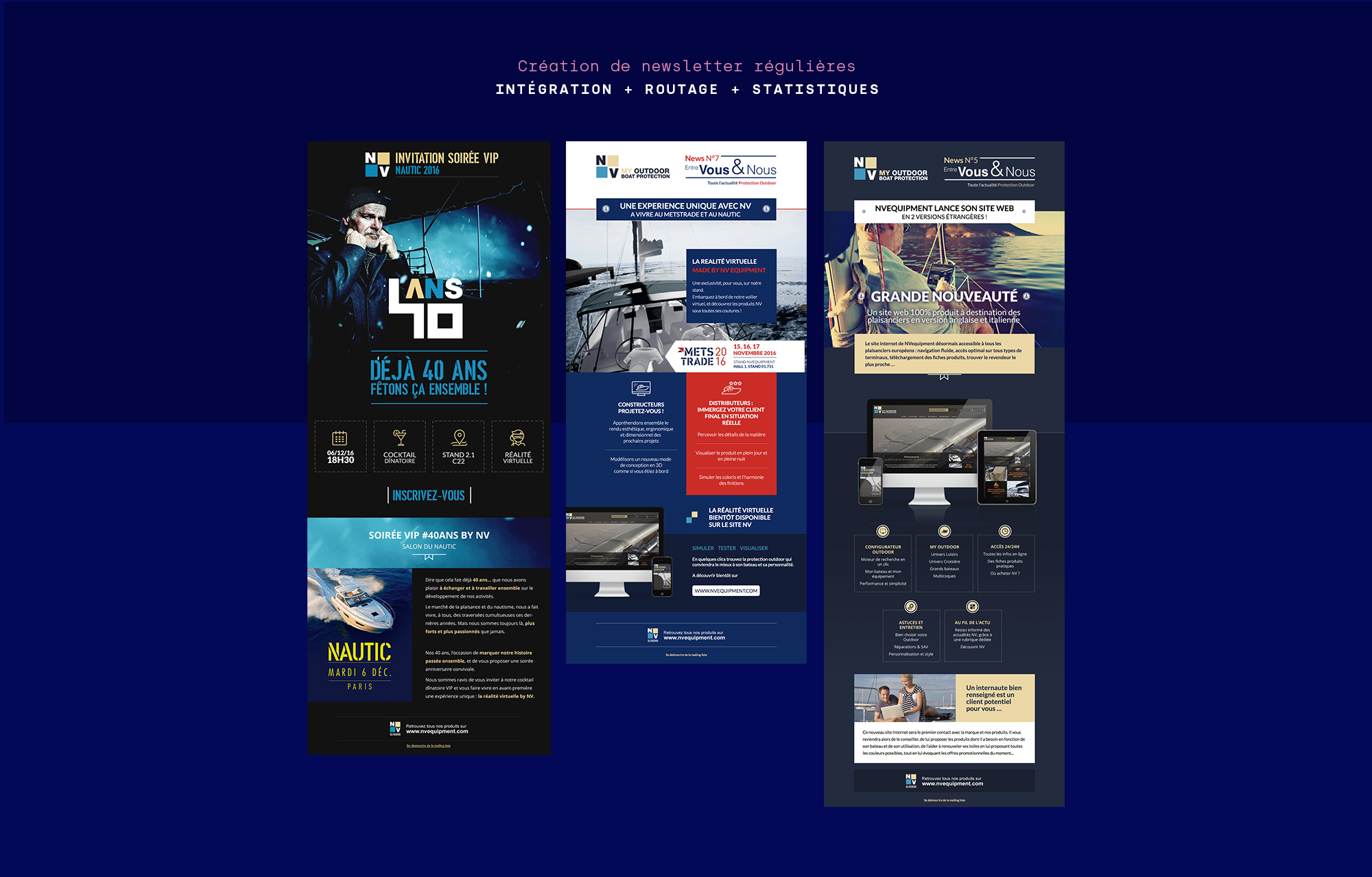 Création de newsletter régulière et envoi