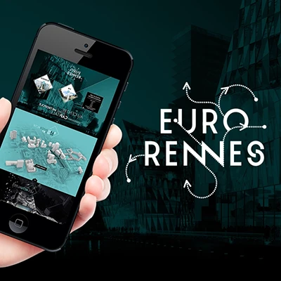Création du webdesign d'une long page pour Eurorennes