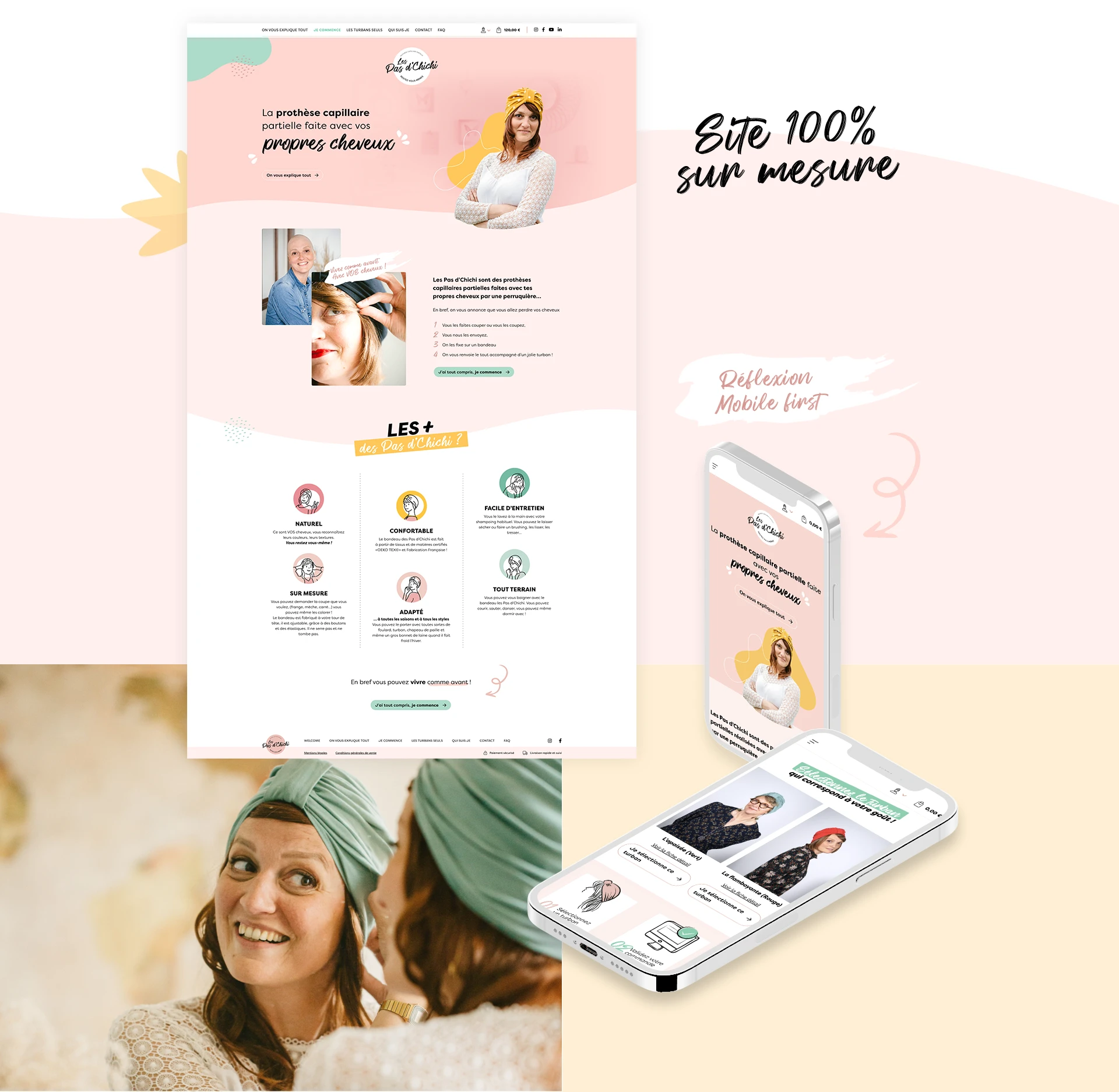 Design de la page d'accueil