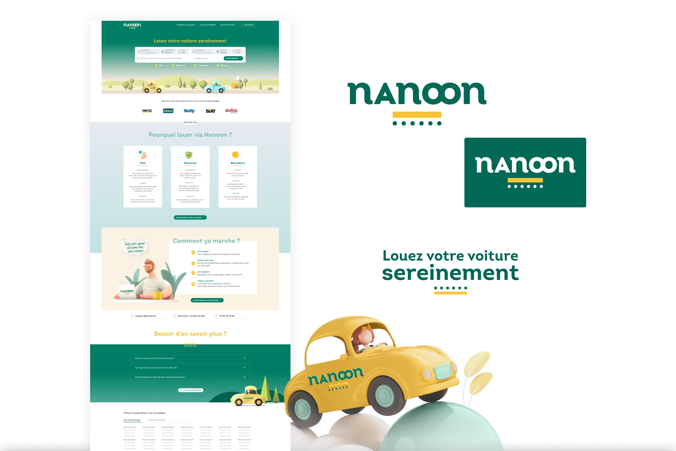 Création du logo et de la page d'accueil