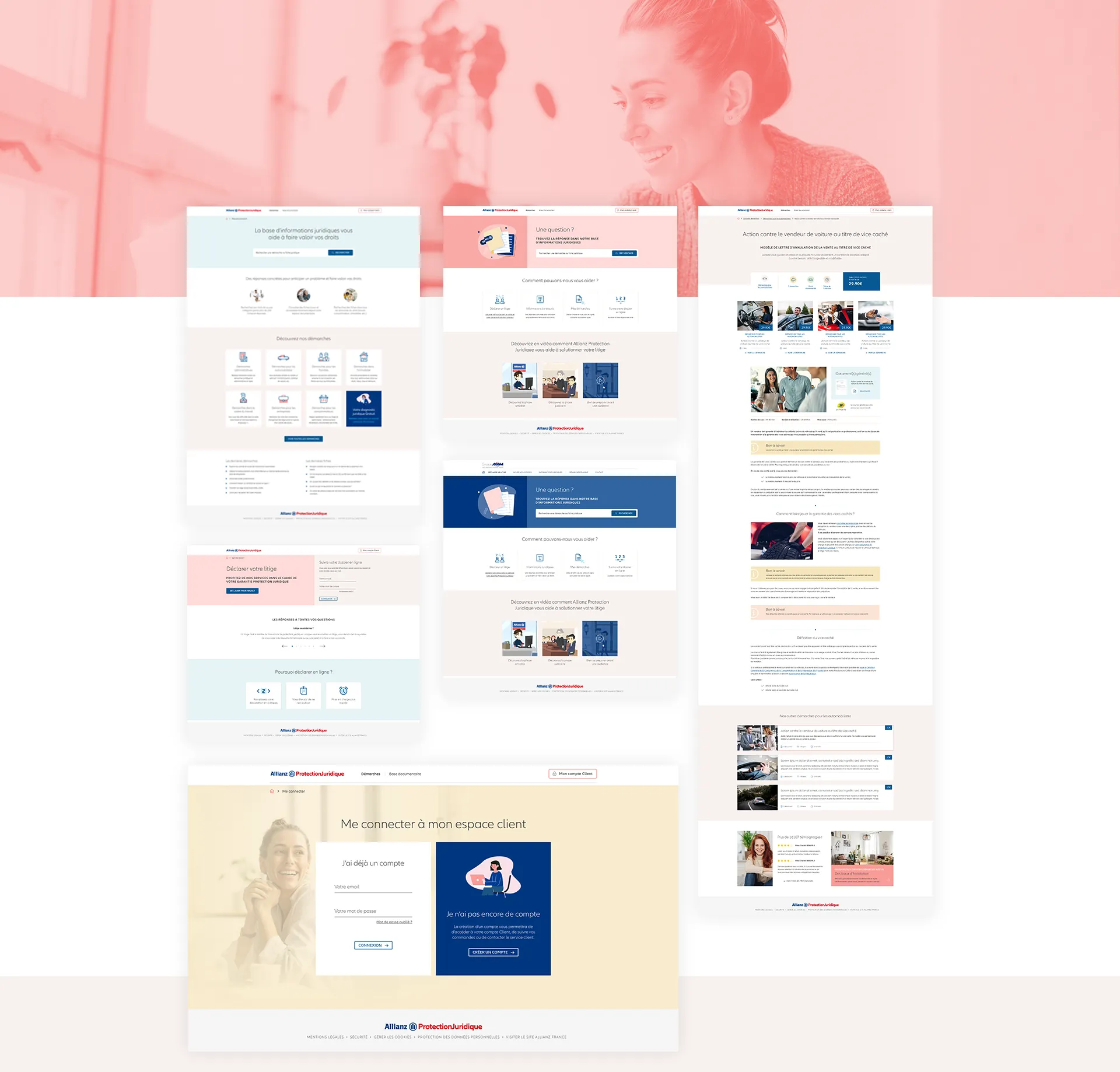 Maquette des pages intérieures Allianz