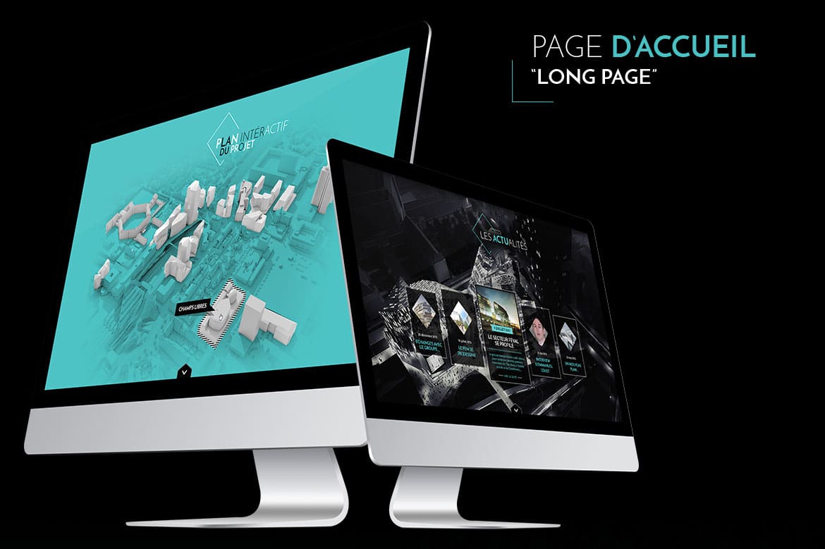 Eurorennes webdesign de la long page