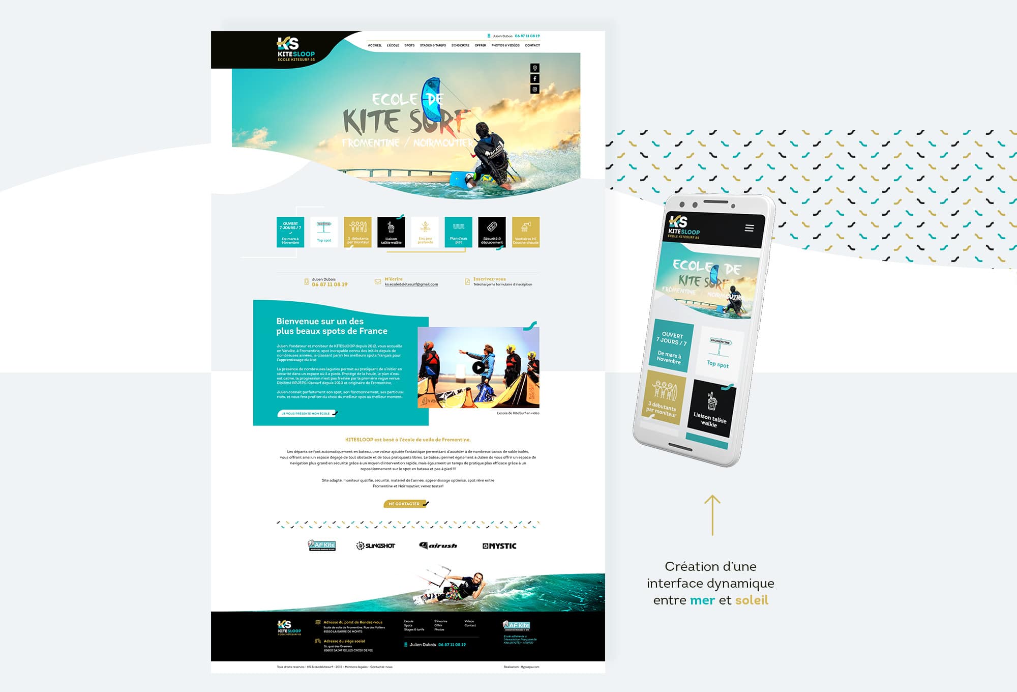 Création du webdesign de l'interface