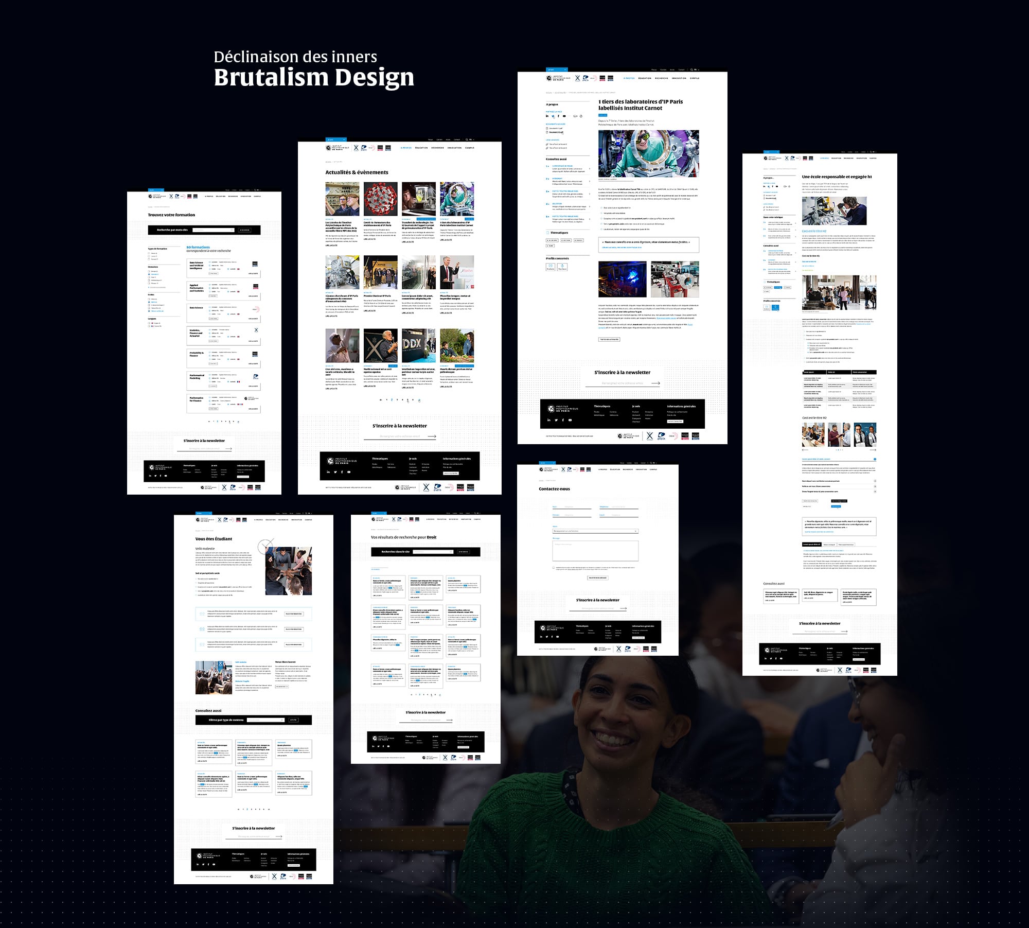 Design responsive de pages intérieures
