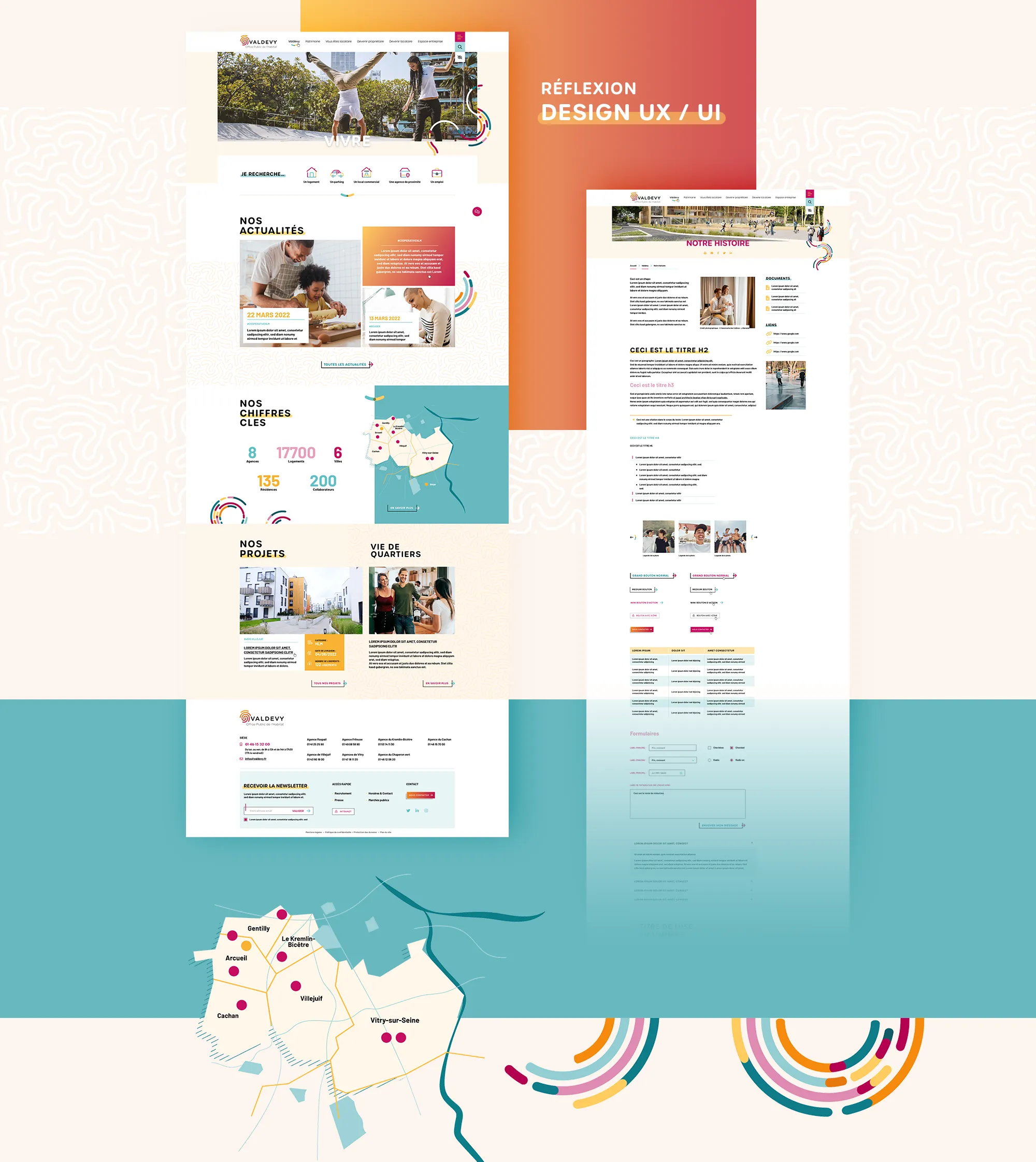 Webdesign de la charte graphique Valdevy