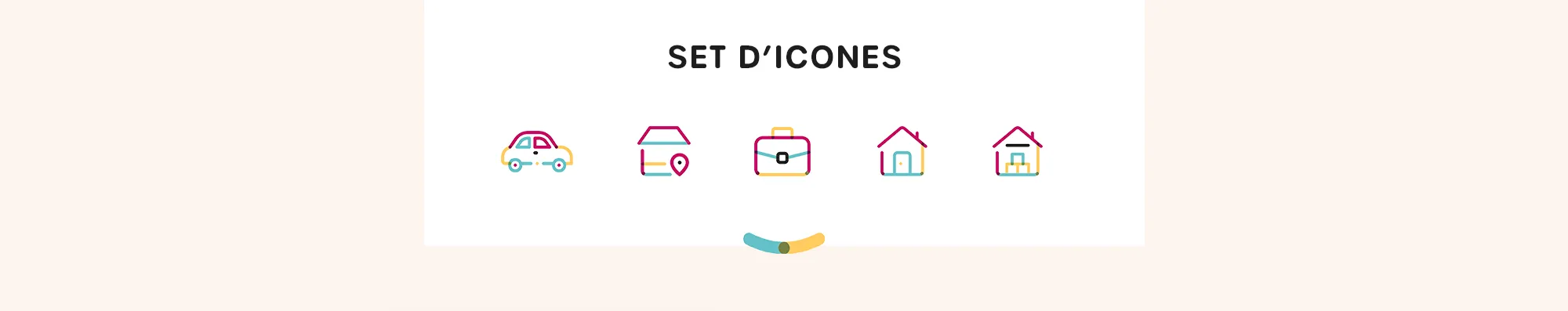 Design d'un set d'icones