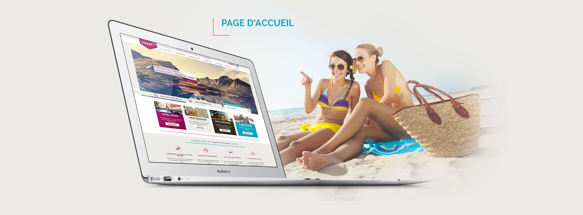 Webdesign en freelance de la homepage