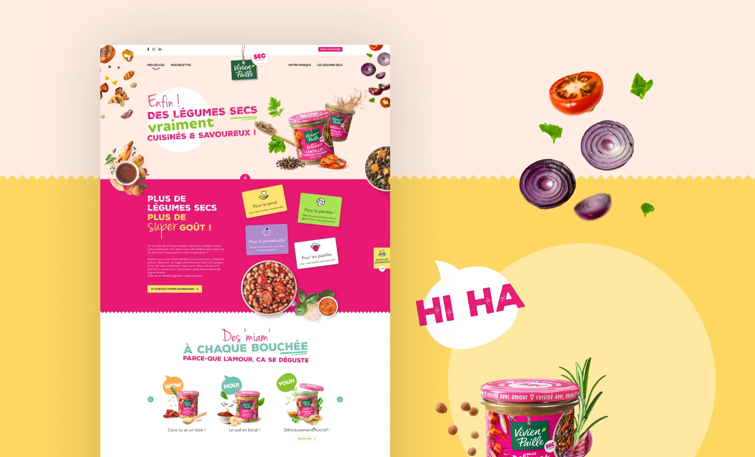 Création de la page d'accueil de Sec is Good