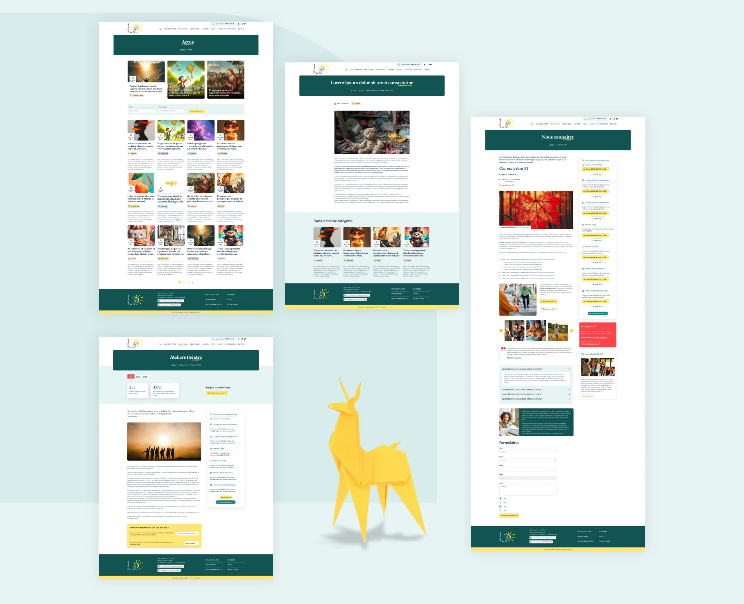 Présentation des écrans graphiques